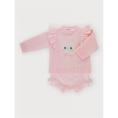 Sardon Baby Girl Pink Bunny Jumper and Shorts